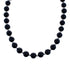 Native American Onyx Sterling Silver Bead Necklace AX124741